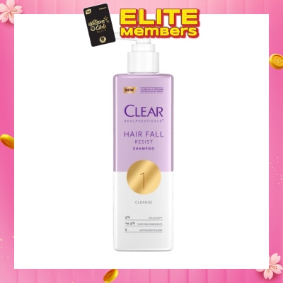 CLEAR Scalpceuticals Hair Fall Resist Shampoo (Deeply Purifies Scalp And Reduces Hairfall) 300ml