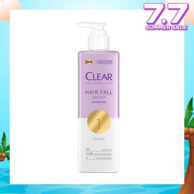 CLEAR Scalpceuticals Hair Fall Resist Shampoo (Deeply Purifies Scalp And Reduces Hairfall) 300ml