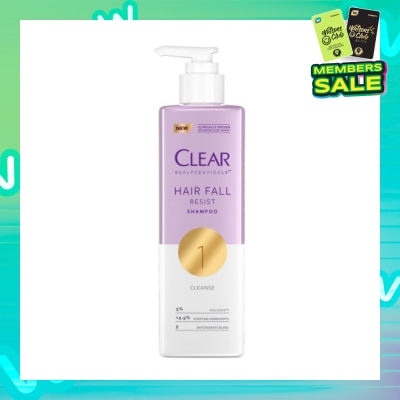 CLEAR Scalpceuticals Hair Fall Resist Shampoo (Deeply Purifies Scalp And Reduces Hairfall) 300ml