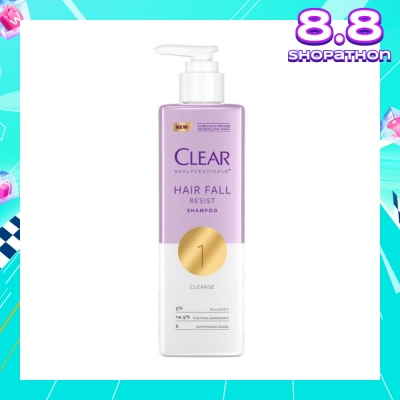 CLEAR Scalpceuticals Hair Fall Resist Shampoo (Deeply Purifies Scalp And Reduces Hairfall) 300ml