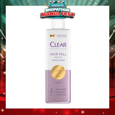 CLEAR - Scalpceuticals Hair Fall Resist Conditioner (Hydrates, While Repairing And Strengthening Hair Fibers) 300ml