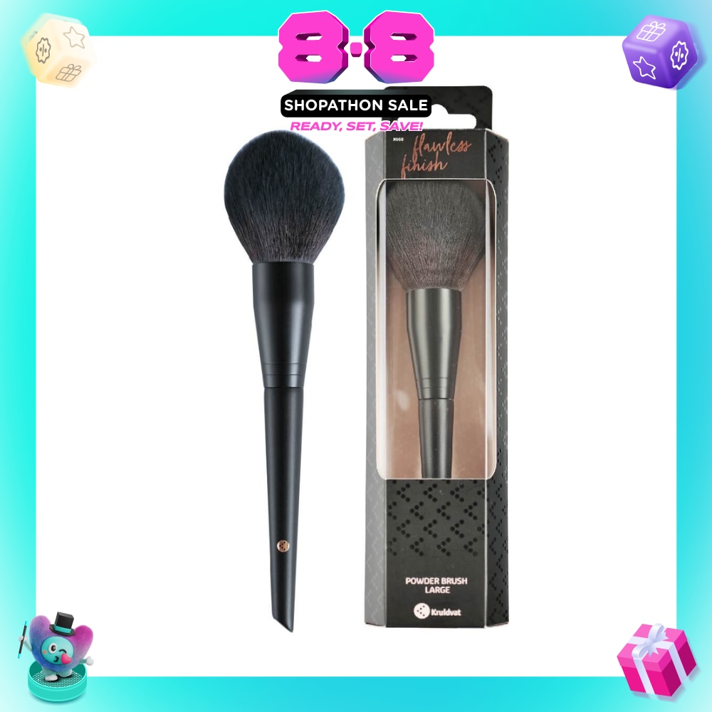 Powder Brush Large (Ideal For Both Loose And Compact Powdered Products For A Natural And Flawless Finish) 1s