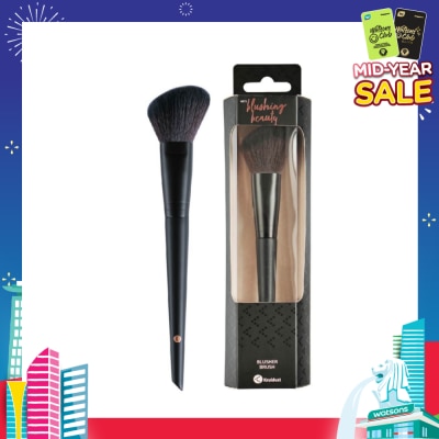 KRUIDVAT Blusher Brush (Ideal For Powdered Blushes Or Contours. The Angled Shape Makes The Brush Perfect For Highlighting The Contours Of The Face Naturally) 1s