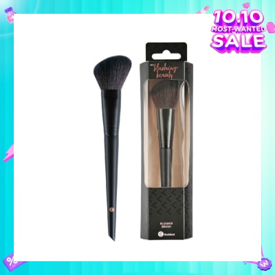 KRUIDVAT Blusher Brush (Ideal For Powdered Blushes Or Contours. The Angled Shape Makes The Brush Perfect For Highlighting The Contours Of The Face Naturally) 1s