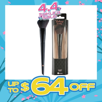 KRUIDVAT - Blusher Brush (Ideal For Powdered Blushes Or Contours. The Angled Shape Makes The Brush Perfect For Highlighting The Contours Of The Face Naturally) 1s