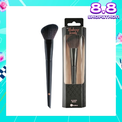 KRUIDVAT Blusher Brush (Ideal For Powdered Blushes Or Contours. The Angled Shape Makes The Brush Perfect For Highlighting The Contours Of The Face Naturally) 1s