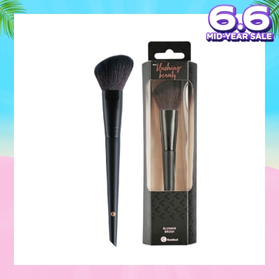 KRUIDVAT Blusher Brush (Ideal For Powdered Blushes Or Contours. The Angled Shape Makes The Brush Perfect For Highlighting The Contours Of The Face Naturally) 1s