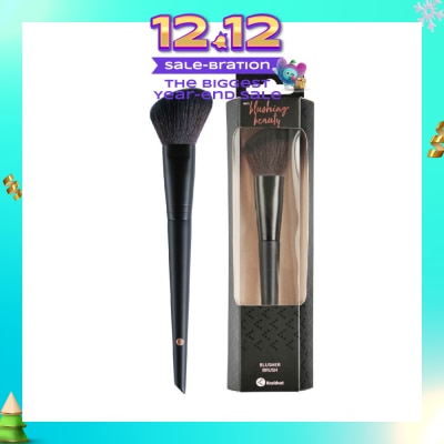 KRUIDVAT Blusher Brush (Ideal For Powdered Blushes Or Contours. The Angled Shape Makes The Brush Perfect For Highlighting The Contours Of The Face Naturally) 1s