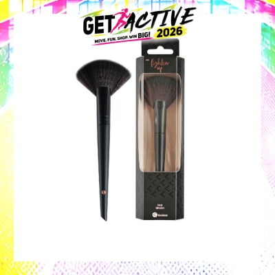 KRUIDVAT - Fan Brush (Ideal For A Light And Natural Application Of Blushes, Bronzer Or Highlighter, Can Be Used For Dusting Away Excess Product) 1s image