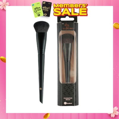 KRUIDVAT Foundation Brush (Ideal For Smoothing Liquid Foundation Over The Skin For A Flawless Application) 1s