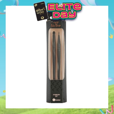 KRUIDVAT - Eyebrush Set (Ideal For Precise Makeup Application To The Eyelids And Used With Various Types Of Eyeliners, Liquid, Gel Or Cream) 2s