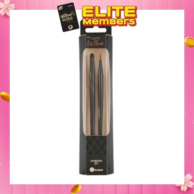 KRUIDVAT Eyebrush Set (Ideal For Precise Makeup Application To The Eyelids And Used With Various Types Of Eyeliners, Liquid, Gel Or Cream) 2s