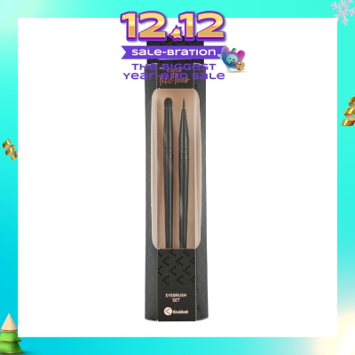 KRUIDVAT Eyebrush Set (Ideal For Precise Makeup Application To The Eyelids And Used With Various Types Of Eyeliners, Liquid, Gel Or Cream) 2s