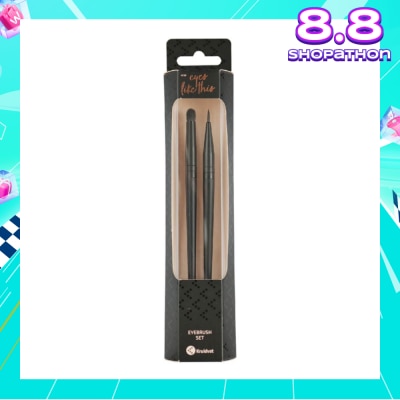 KRUIDVAT Eyebrush Set (Ideal For Precise Makeup Application To The Eyelids And Used With Various Types Of Eyeliners, Liquid, Gel Or Cream) 2s