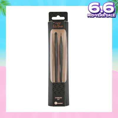 KRUIDVAT Eyebrush Set (Ideal For Precise Makeup Application To The Eyelids And Used With Various Types Of Eyeliners, Liquid, Gel Or Cream) 2s