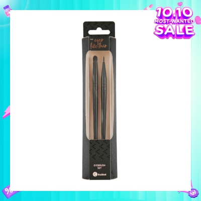 KRUIDVAT Eyebrush Set (Ideal For Precise Makeup Application To The Eyelids And Used With Various Types Of Eyeliners, Liquid, Gel Or Cream) 2s