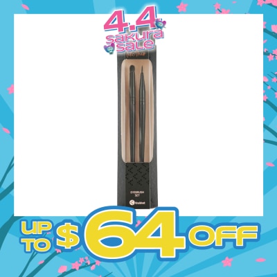 KRUIDVAT - Eyebrush Set (Ideal For Precise Makeup Application To The Eyelids And Used With Various Types Of Eyeliners, Liquid, Gel Or Cream) 2s