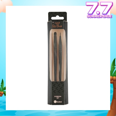 KRUIDVAT Eyebrush Set (Ideal For Precise Makeup Application To The Eyelids And Used With Various Types Of Eyeliners, Liquid, Gel Or Cream) 2s