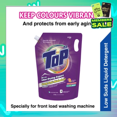 TOP Concentrated Liquid Detergent Super Low Suds Colour Protect Refill 1.5kg