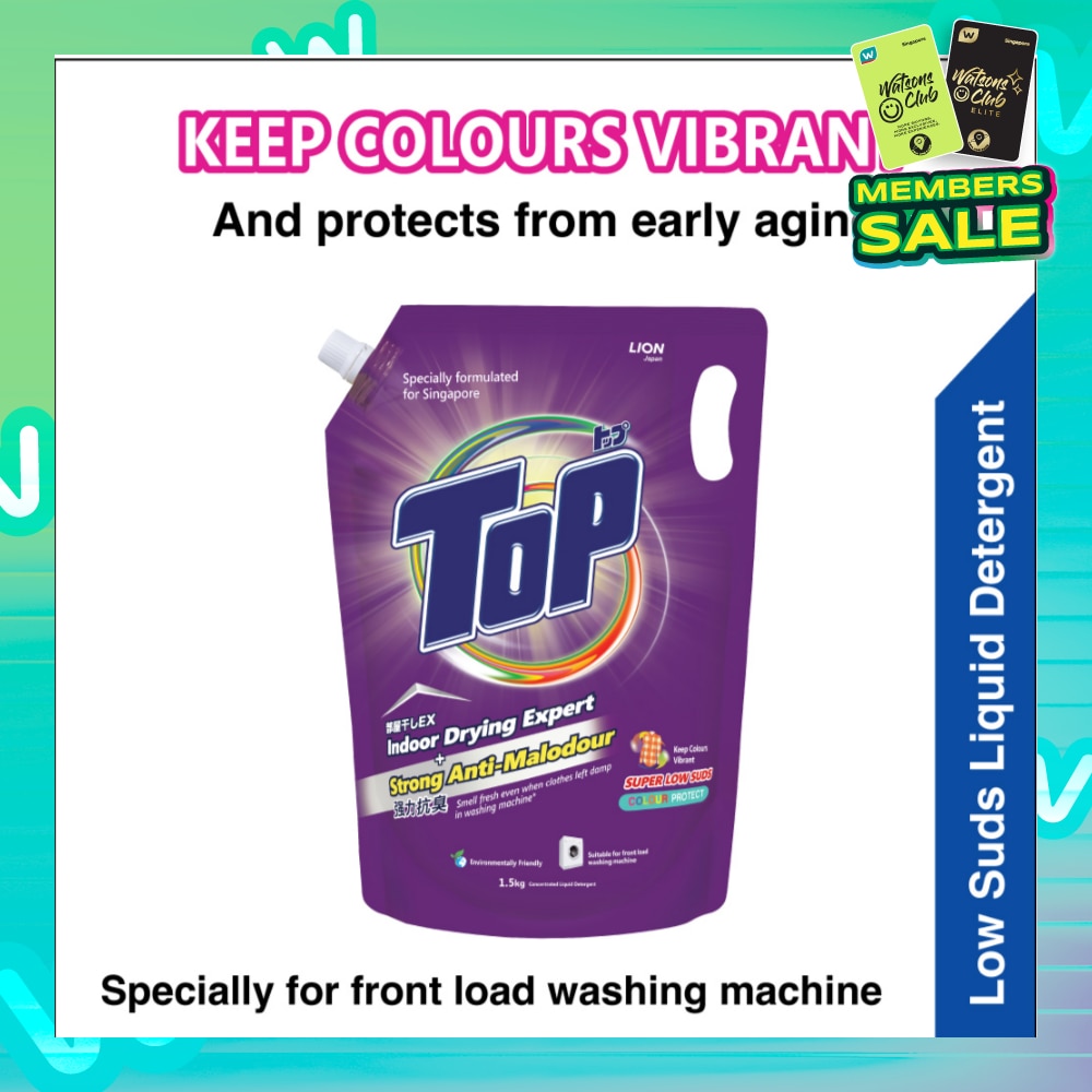 Concentrated Liquid Detergent Super Low Suds Colour Protect Refill 1.5kg