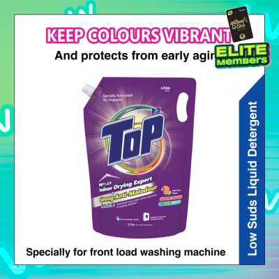TOP Concentrated Liquid Detergent Super Low Suds Colour Protect Refill 1.5kg
