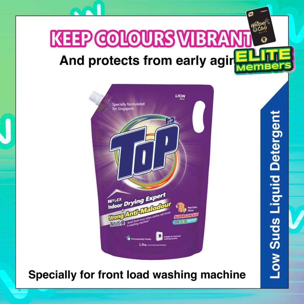 Concentrated Liquid Detergent Super Low Suds Colour Protect Refill 1.5kg