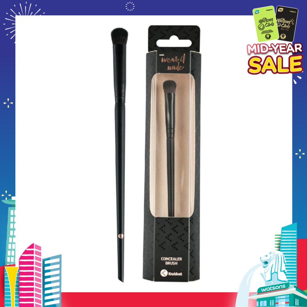 Concealer Brush (Ideal For Blending Liquid, Cream And Powder Formulas For Concealing Blemishes, Discoloration And Under Eye Circles) 1s