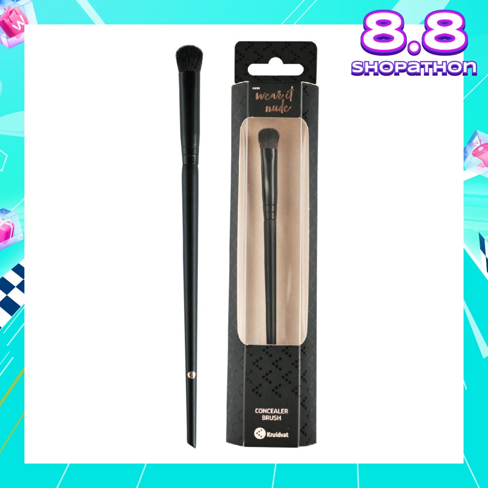 Concealer Brush (Ideal For Blending Liquid, Cream And Powder Formulas For Concealing Blemishes, Discoloration And Under Eye Circles) 1s