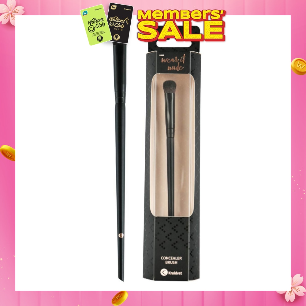 Concealer Brush (Ideal For Blending Liquid, Cream And Powder Formulas For Concealing Blemishes, Discoloration And Under Eye Circles) 1s