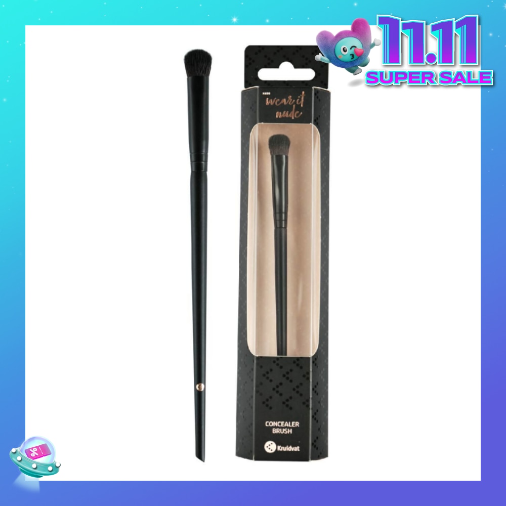 Concealer Brush (Ideal For Blending Liquid, Cream And Powder Formulas For Concealing Blemishes, Discoloration And Under Eye Circles) 1s