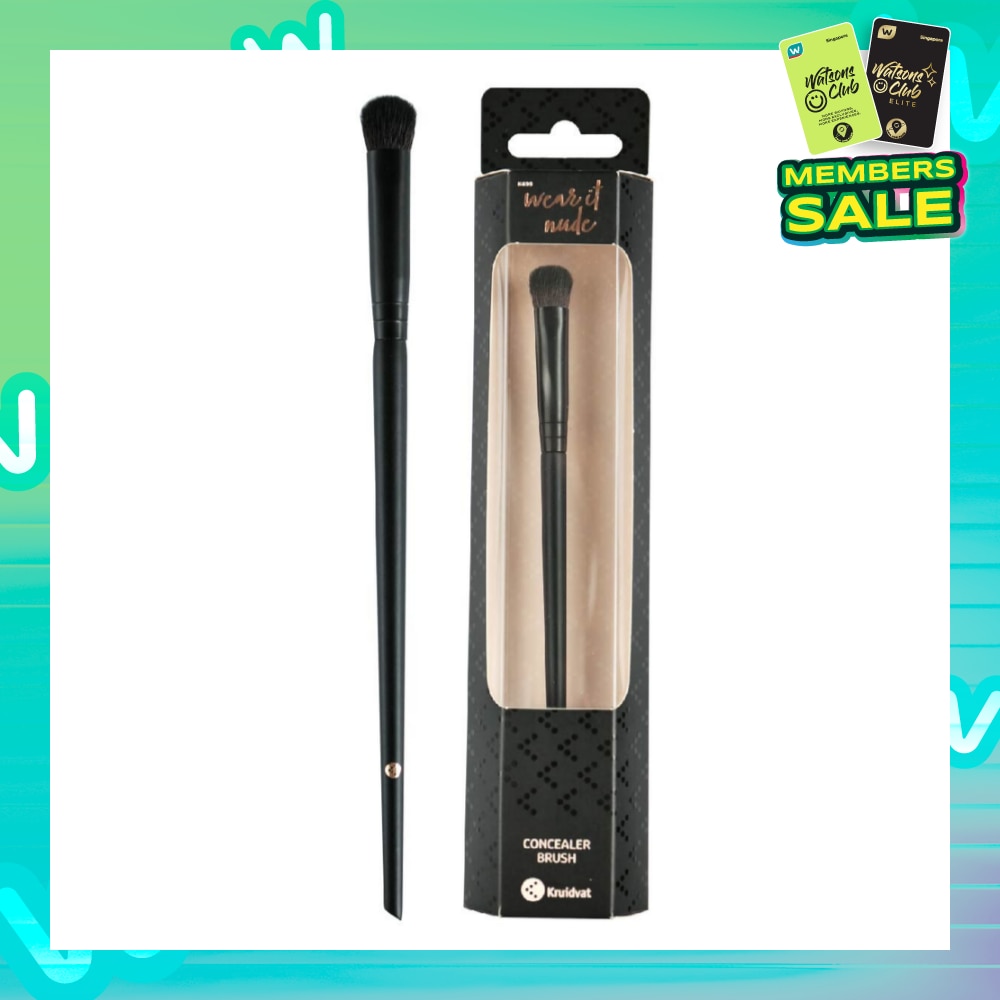Concealer Brush (Ideal For Blending Liquid, Cream And Powder Formulas For Concealing Blemishes, Discoloration And Under Eye Circles) 1s