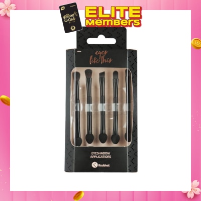 KRUIDVAT Eyeshadow Applicators (Five Double Sided Applicators For Perfect Application And Blending Of The Eyeshadow) 5s