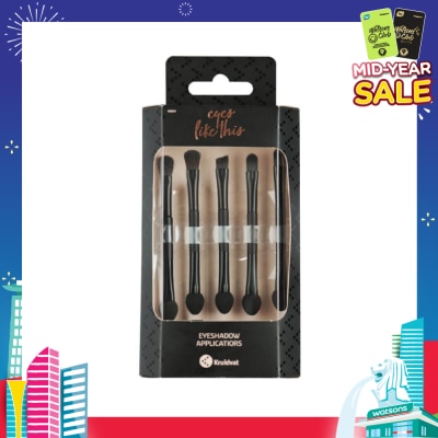 KRUIDVAT Eyeshadow Applicators (Five Double Sided Applicators For Perfect Application And Blending Of The Eyeshadow) 5s