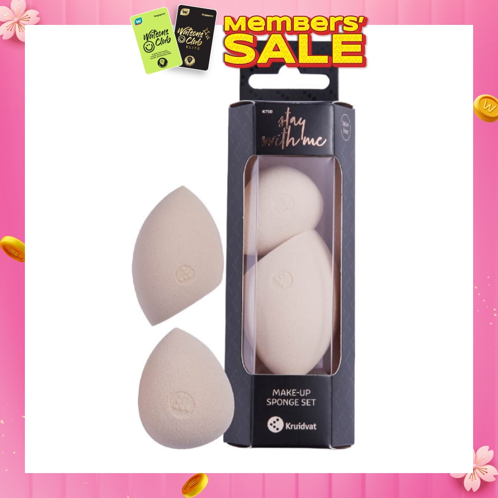 Make Up Sponge Set (For Foundations, Bb, Cc Creams, Powder, Concealer, Primer, Etc. Made From Soft Non Latex Material) 2s