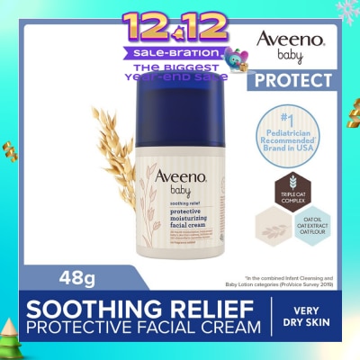 AVEENO BABY Baby Soothing Relief Facial Cream (Protect Baby's Skin From Redness, Itchiness And Skin Discomfort) 48g