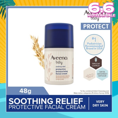 AVEENO BABY Baby Soothing Relief Facial Cream (Protect Baby's Skin From Redness, Itchiness And Skin Discomfort) 48g
