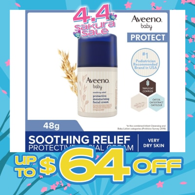 AVEENO BABY - Baby Soothing Relief Facial Cream (Protect Baby's Skin From Redness, Itchiness And Skin Discomfort) 48g