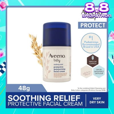 AVEENO BABY Baby Soothing Relief Facial Cream (Protect Baby's Skin From Redness, Itchiness And Skin Discomfort) 48g