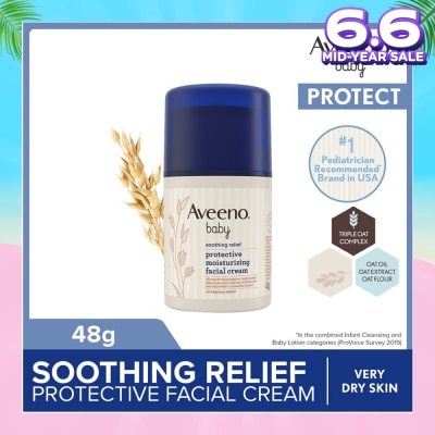 AVEENO BABY Baby Soothing Relief Facial Cream (Protect Baby's Skin From Redness, Itchiness And Skin Discomfort) 48g