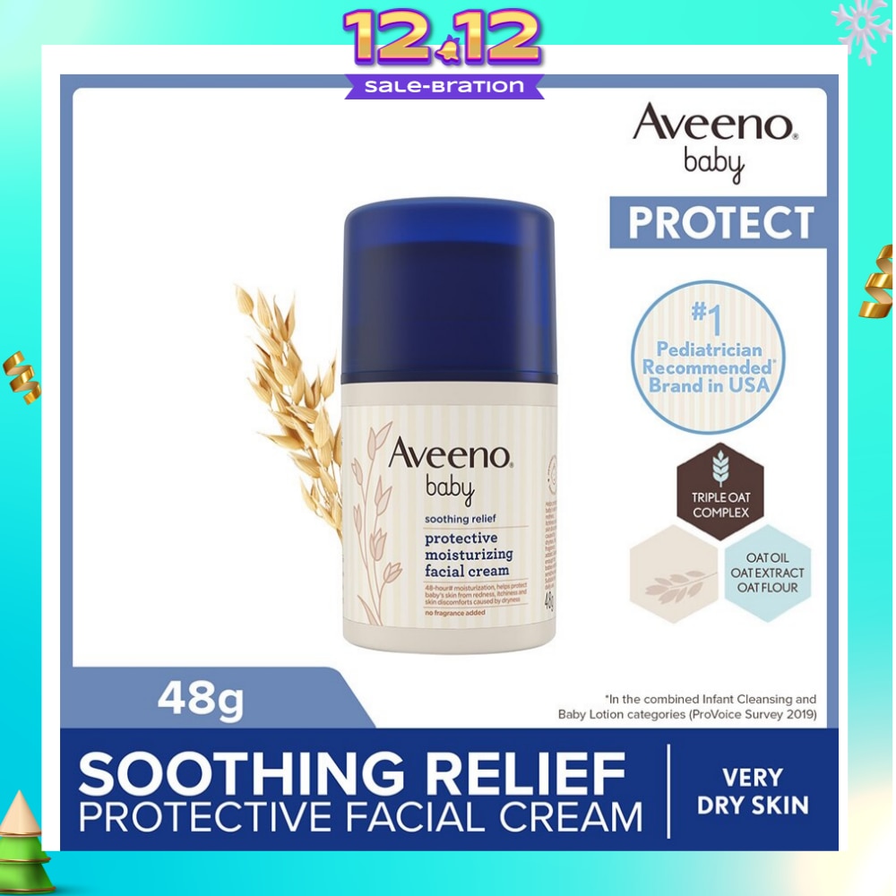 Baby Soothing Relief Facial Cream (Protect Baby's Skin From Redness, Itchiness And Skin Discomfort) 48g