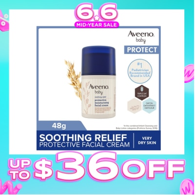 AVEENO BABY - Baby Soothing Relief Facial Cream (Protect Baby's Skin From Redness, Itchiness And Skin Discomfort) 48g