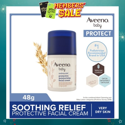 AVEENO BABY - Baby Soothing Relief Facial Cream (Protect Baby's Skin From Redness, Itchiness And Skin Discomfort) 48g