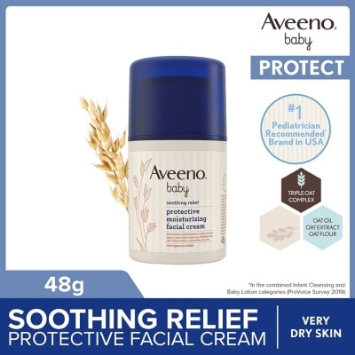 AVEENO BABY Baby Soothing Relief Facial Cream (Protect Baby's Skin From Redness, Itchiness And Skin Discomfort) 48g