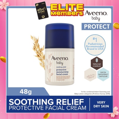 AVEENO BABY Baby Soothing Relief Facial Cream (Protect Baby's Skin From Redness, Itchiness And Skin Discomfort) 48g