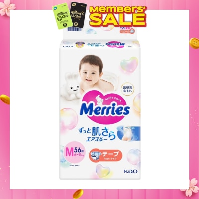 MERRIES Tape M (Enhanced Breathability For Long Lasting Dryness And Comfort) 56s (Expiry: Jul`2026)