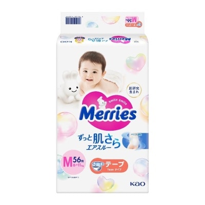 MERRIES Tape M (Enhanced Breathability For Long Lasting Dryness And Comfort) 56s (Expiry: Jul`2026)