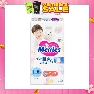 MERRIES Tape L (Enhanced Breathability For Long Lasting Dryness And Comfort) 48s (Expiry: Jul`2026)