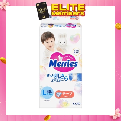 MERRIES Tape L (Enhanced Breathability For Long Lasting Dryness And Comfort) 48s (Expiry: Jul`2026)