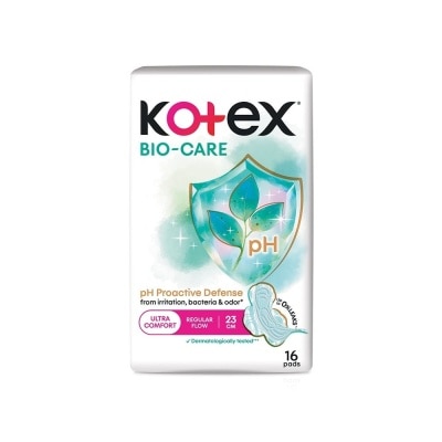 KOTEX - Bio-care Ph Proactive Defense Ultra Comfort Pad 23cm 16s