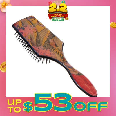 KENT BRUSHES Lpb2 (The Original Paddle Hair Brush With Floral Gold Foil Effect) 1s